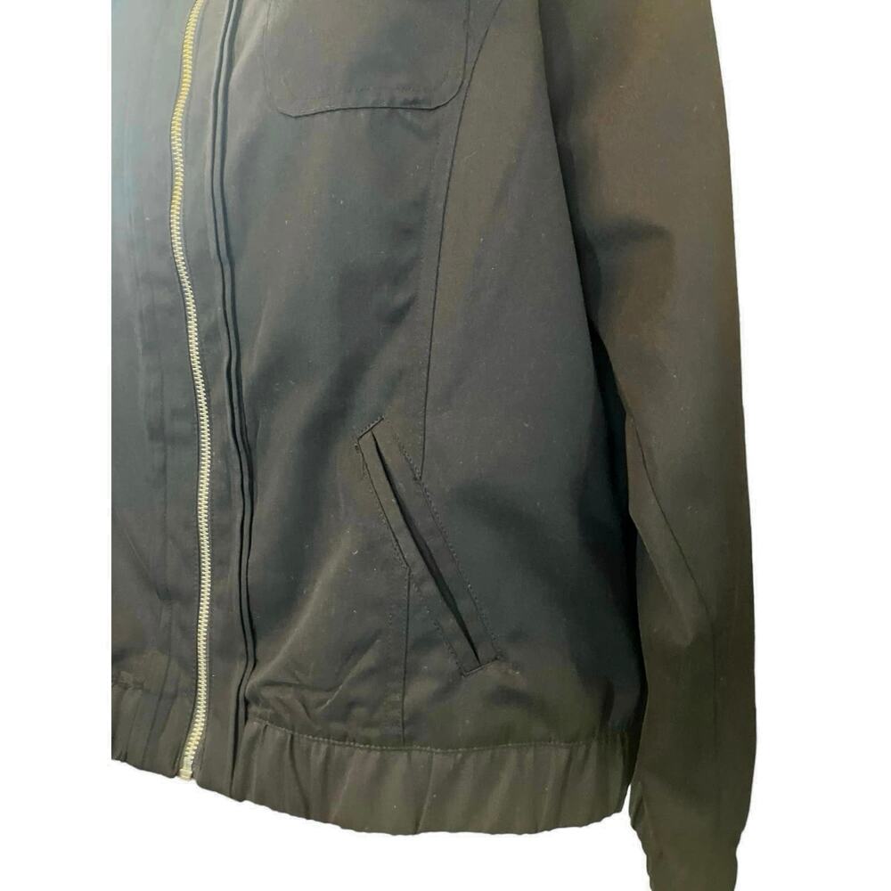 Allison Daley Women's Black Full Zip  Long-Sleeve Chest Pocket Jacket SZ 12 - Picture 3 of 9